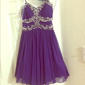 Short Purple Gown